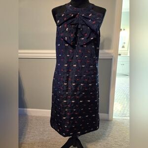 Banana Republic 8 taffeta dress with embroidery NWOT